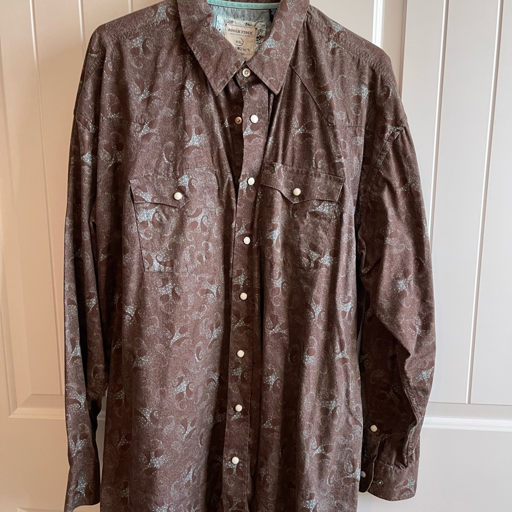 Roughstock Panhandle Slim Mens XXL Long Sleeve Shirt